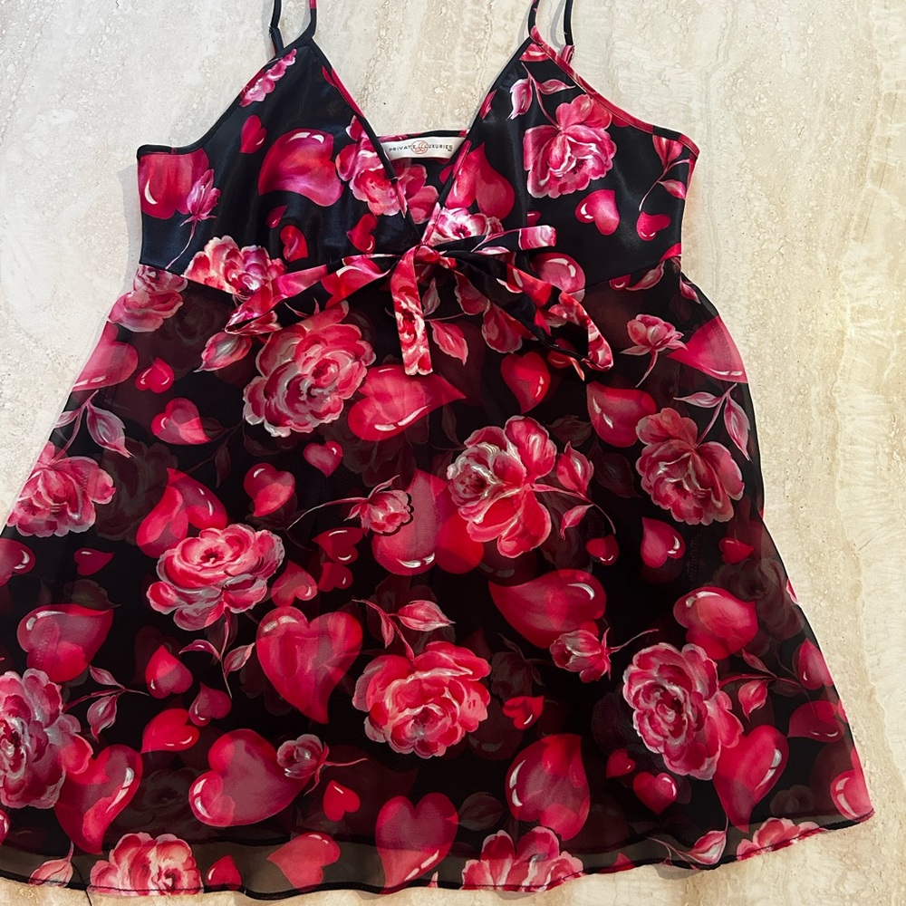Silk Floral Slip Tank Top